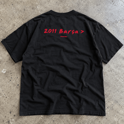 2011 Barça > Football Debate — Black Tee - SAIDANYWAYS2011 Barça > Football Debate — Black TeeT-ShirtSAIDANYWAYS