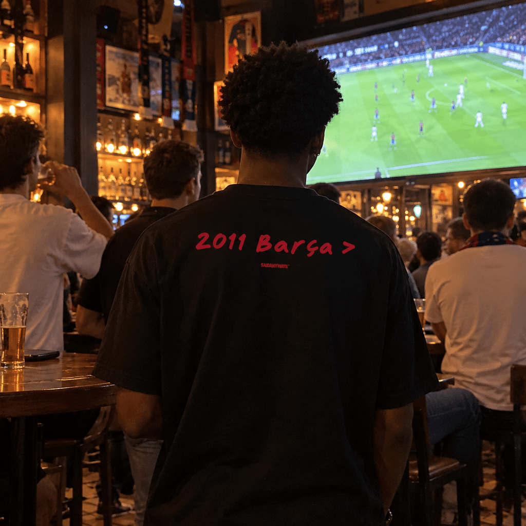 2011 Barça > Football Debate — Black Tee - SAIDANYWAYS2011 Barça > Football Debate — Black TeeT-ShirtSAIDANYWAYS