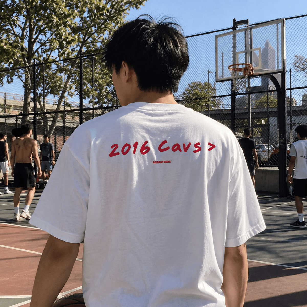 2016 Cavs > Basketball Debate — White Tee - SAIDANYWAYS2016 Cavs > Basketball Debate — White TeeT-ShirtSAIDANYWAYS