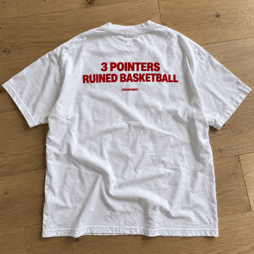 3 Pointers Ruined Basketball — White Tee - SAIDANYWAYS3 Pointers Ruined Basketball — White TeeT-ShirtSAIDANYWAYS
