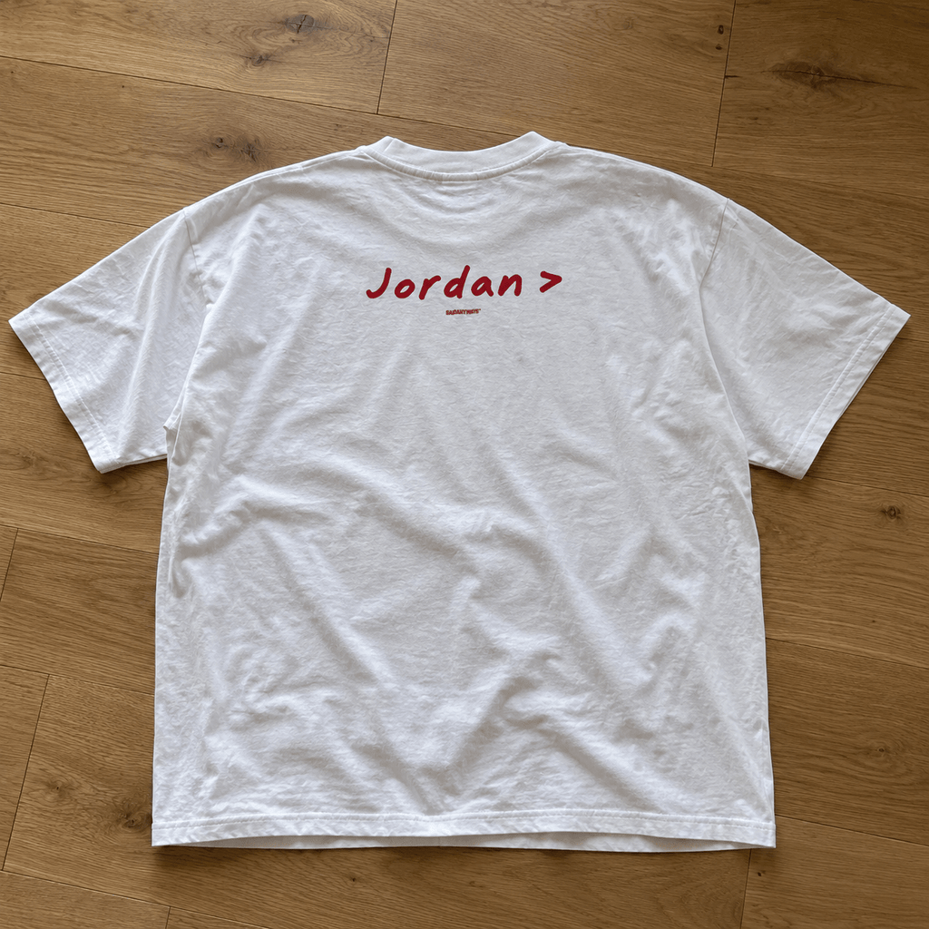 Jordan > Basketball Debate — White Tee - SAIDANYWAYSJordan > Basketball Debate — White TeeT-ShirtSAIDANYWAYS