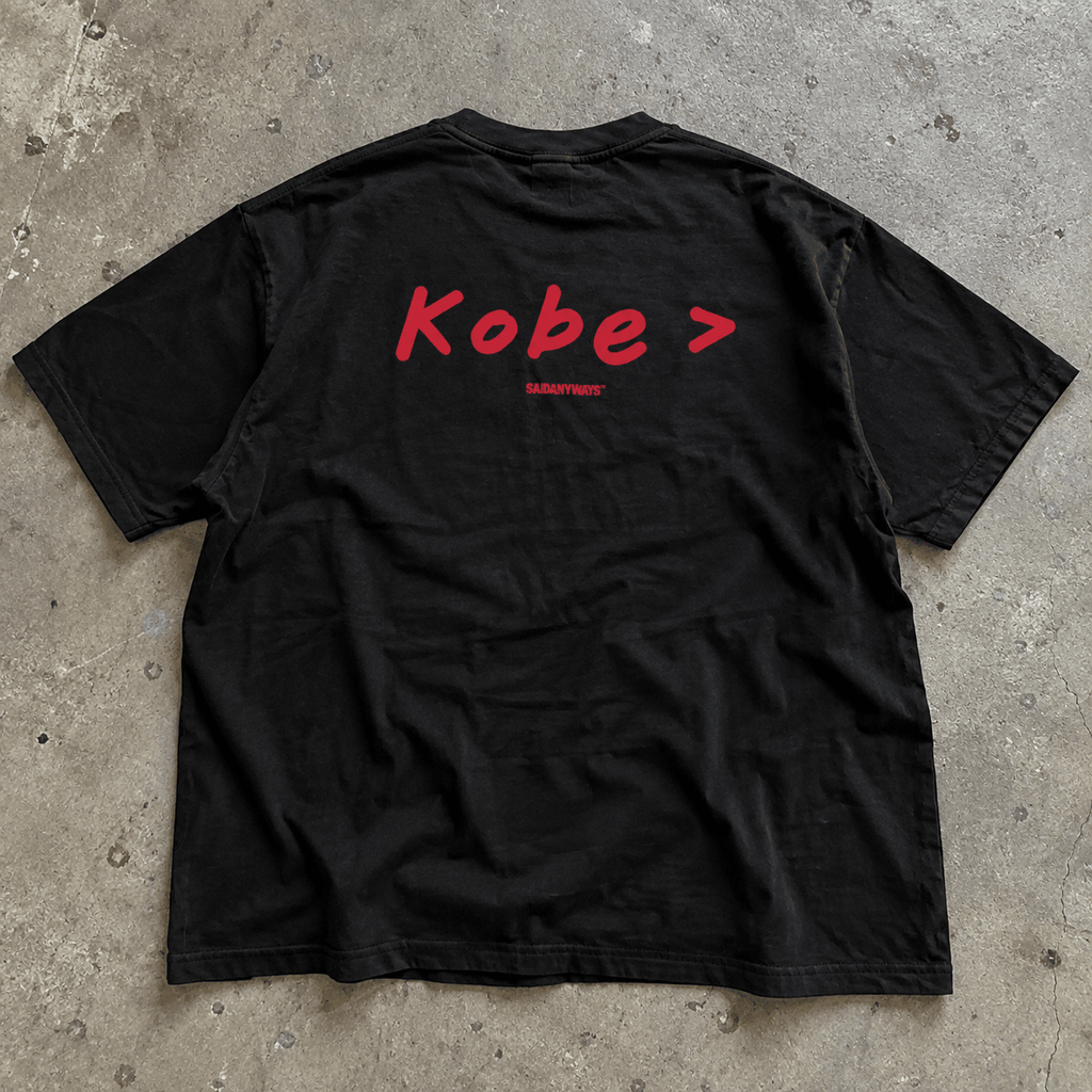 Kobe > Basketball Debate — Black Tee - SAIDANYWAYSKobe > Basketball Debate — Black TeeT-ShirtSAIDANYWAYS