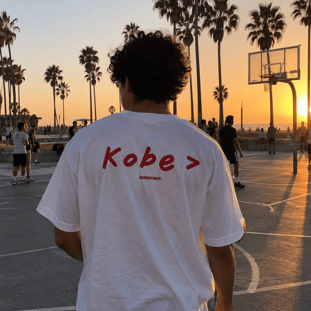 Kobe > Basketball Debate — White Tee - SAIDANYWAYSKobe > Basketball Debate — White TeeT-ShirtSAIDANYWAYS