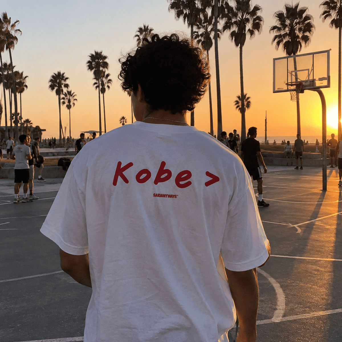 Kobe > Basketball Debate — White Tee - SAIDANYWAYSKobe > Basketball Debate — White TeeT-ShirtSAIDANYWAYS