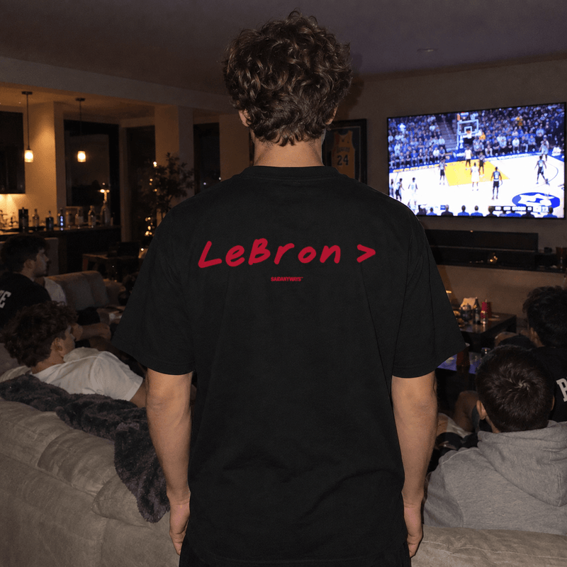 LeBron > Basketball Debate — Black Tee