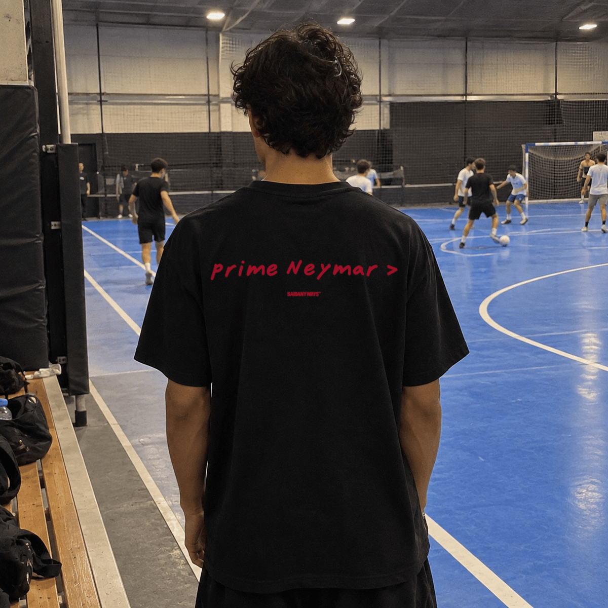 Prime Neymar > Football Debate — Black Tee - SAIDANYWAYSPrime Neymar > Football Debate — Black TeeT-ShirtSAIDANYWAYS